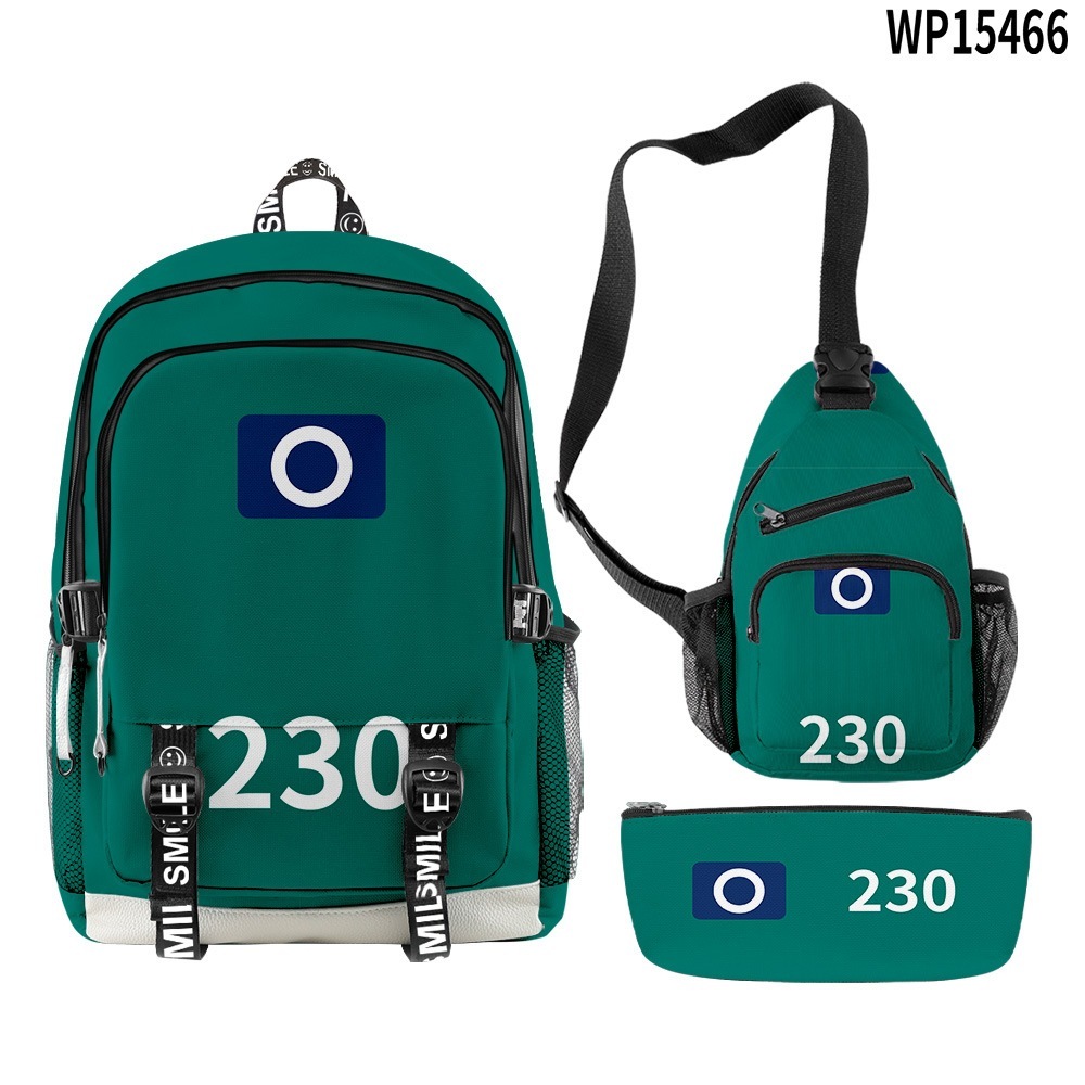 Qoo10] イカゲーム ランドセル リュック ペンケ : バッグ・雑貨