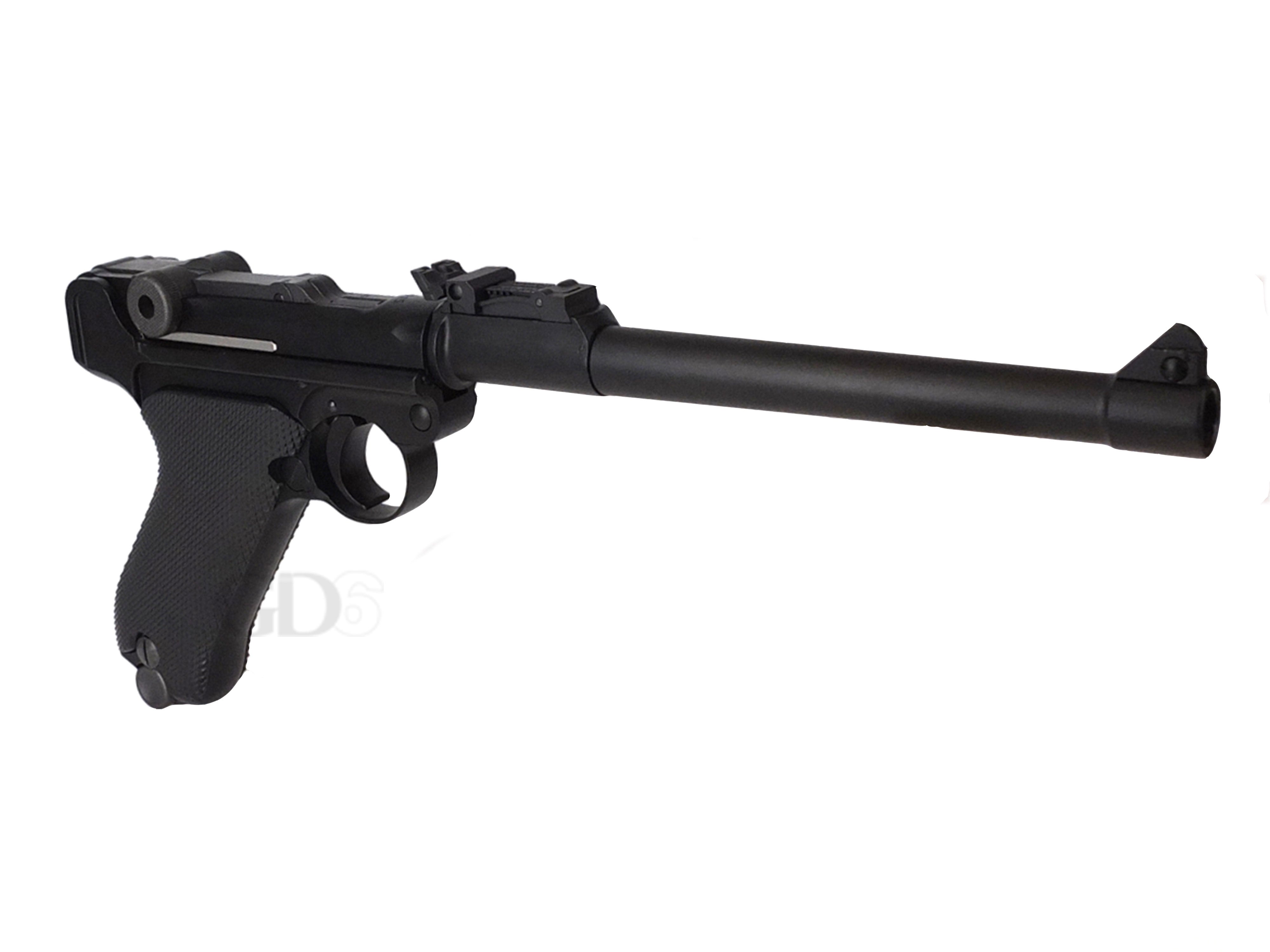 WE ルガー LUGER P08 8インチ ガスブローバック ハンドガン メタル