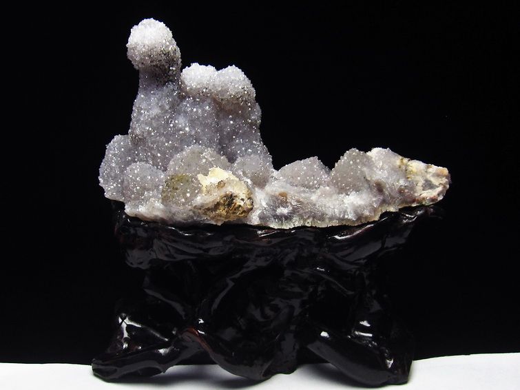 1.6Kg フラワーアメジストクラスター カルサイト共生[T504-6627]