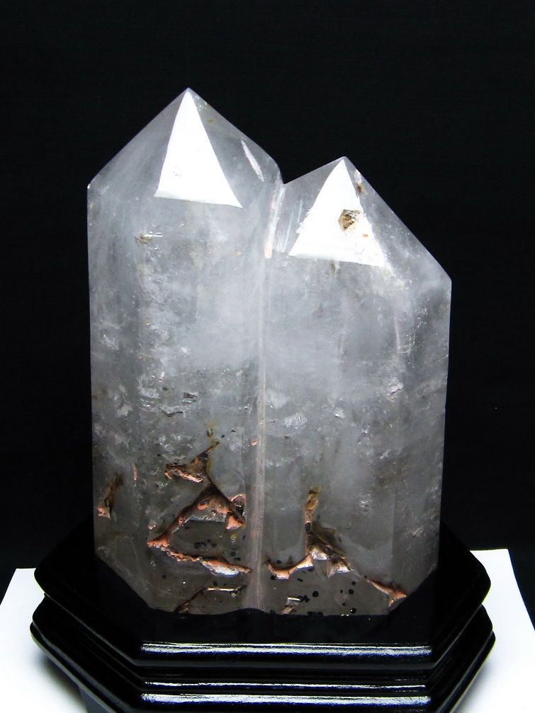 3.1Kg天然石 ヒマラヤ水晶 ダブルポイント[T627-5815]