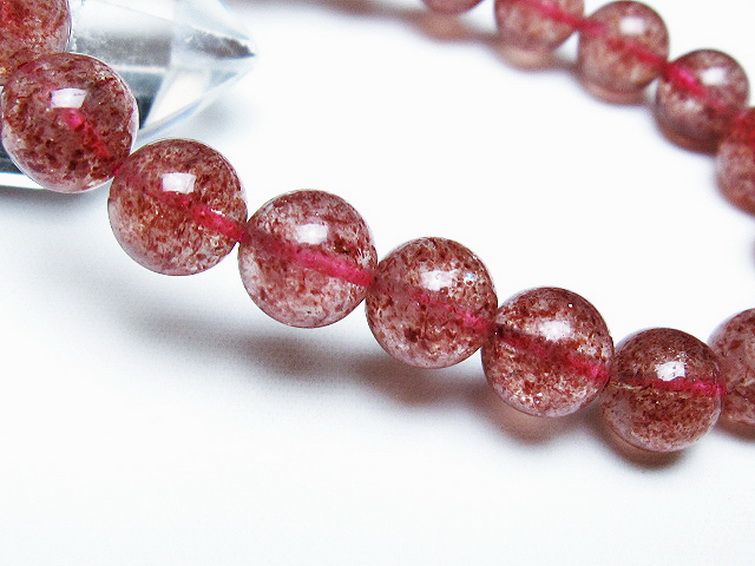 パワーストーン 天然石 アフリカンストロベリークォーツブレスレット