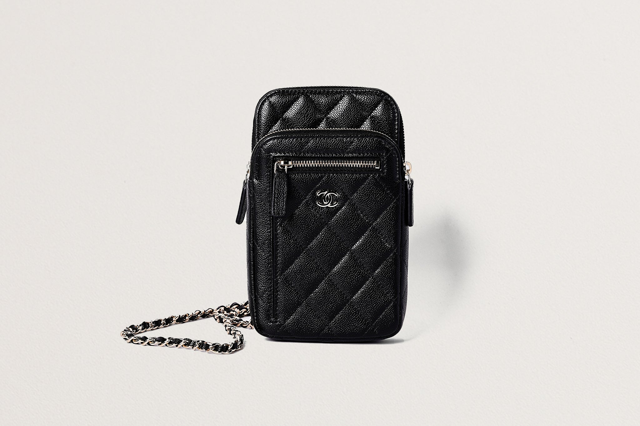 CHANEL チェーンショルダーフォンポーチ – GINZA SATAKE