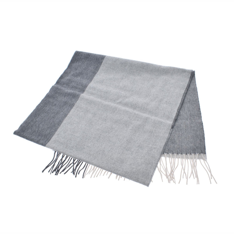 エルメスサマーブロック グレー/ライトグレー ユニセックス マフラー