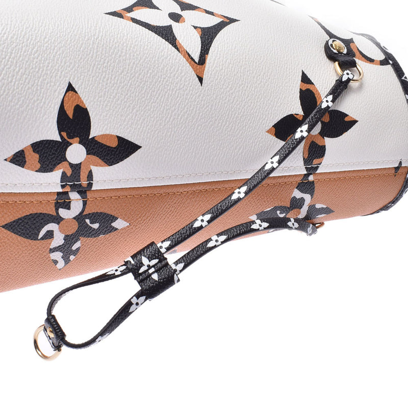 ルイヴィトンモノグラムジャングル ネヴァーフルMM アイボリー ユニ