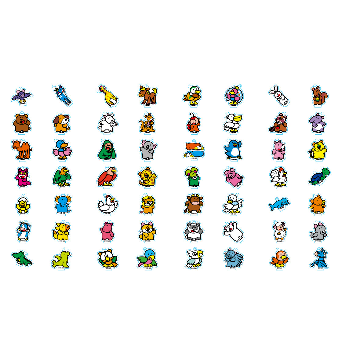 LAND】アクリルスタンドキーホルダー ＜ランダム56種＞– ギンビス