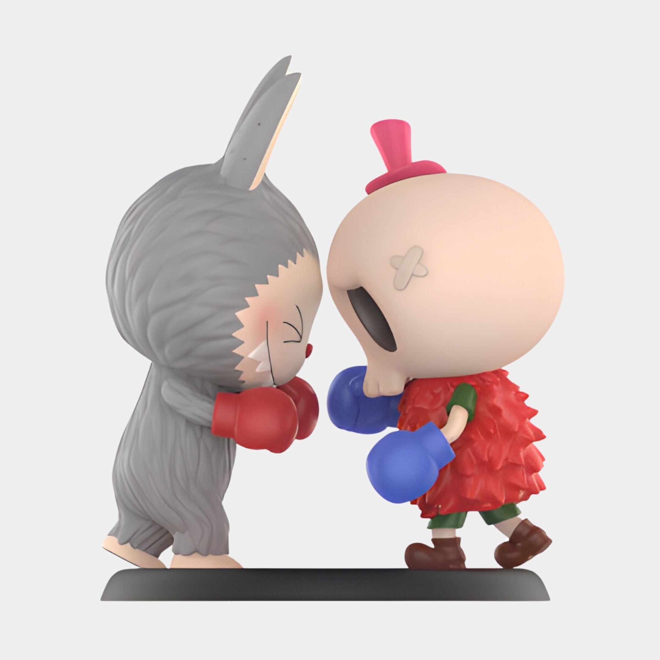 Boxing Match Labubu Sculpture 100cm | Fibreglass Collectible Duo