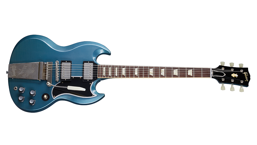 1964 SG Standard With Maestro Vibrola Pelham Blue Ultra Light Aged