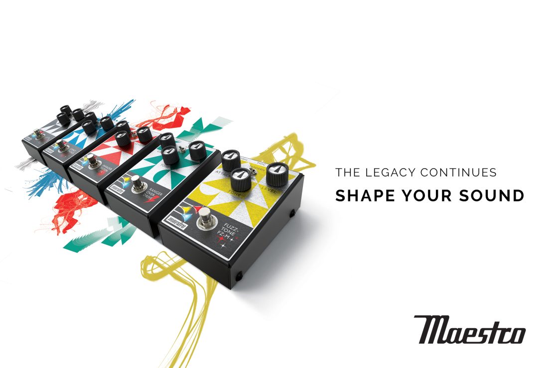 ギブソンが伝説のエフェクターペダル・ブランド、“マエストロ”の最新5
