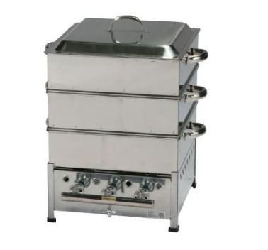 角蒸し器 中子2段ｽﾃﾝﾚｽ業務用 LPG | レンタル・岐阜 - レントオール岐阜