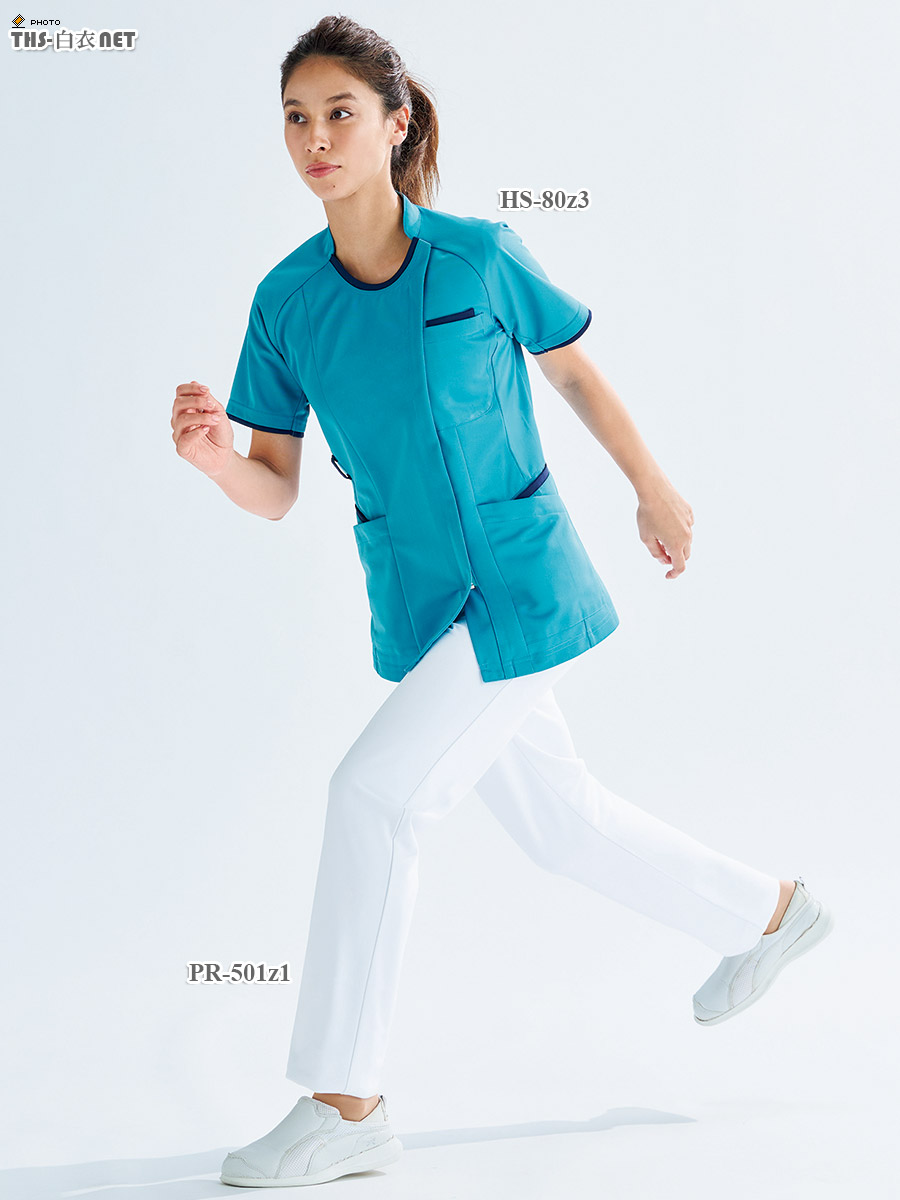 レディスサイドファスナースクラブ半袖[オンワード製品] HS-8054～8085