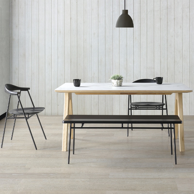 セラミックテーブル ジェネス WH/LBR ※2サイズ有【大型商品配送】の