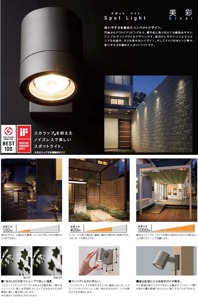 仕様変更】【LIXIL美彩12V照明】スポットライト SP-G3型45°（照度角