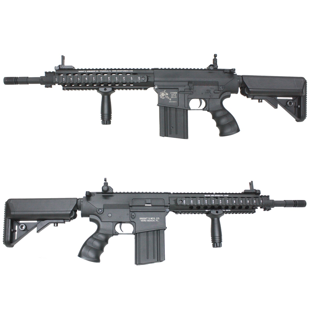 S&T/AVENGER KAC SR-25K スポーツライン G2電動ガン BK（電子トリガー