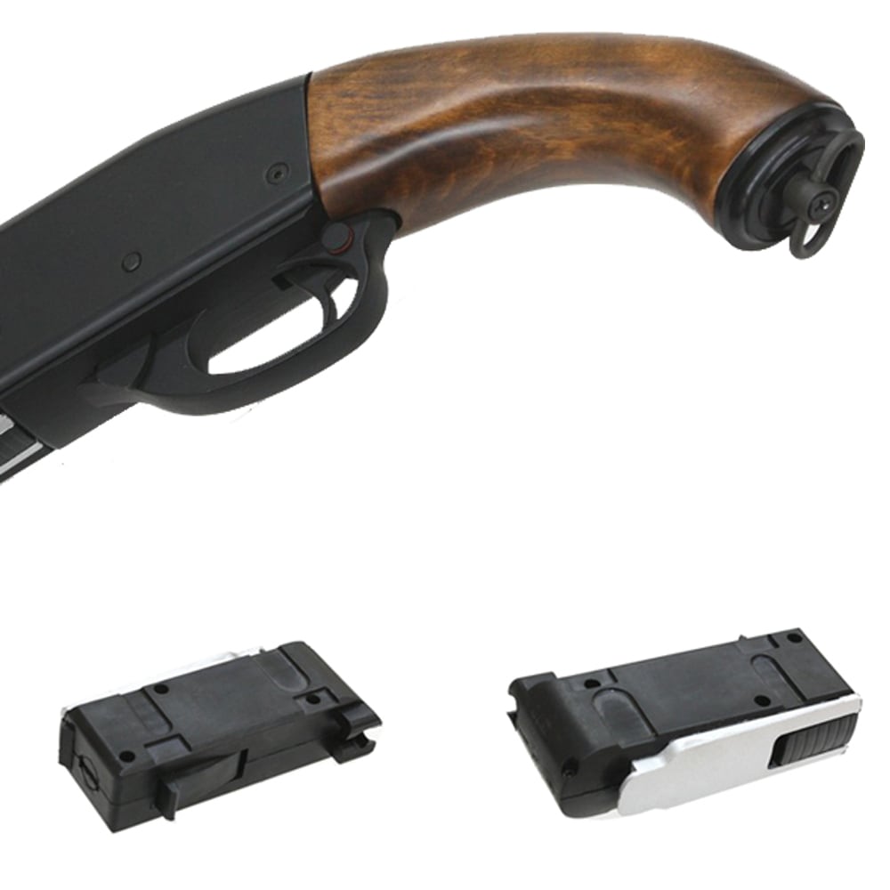 S&T M870 ソードオフ リアルウッド エアーショットガン【180日間安心