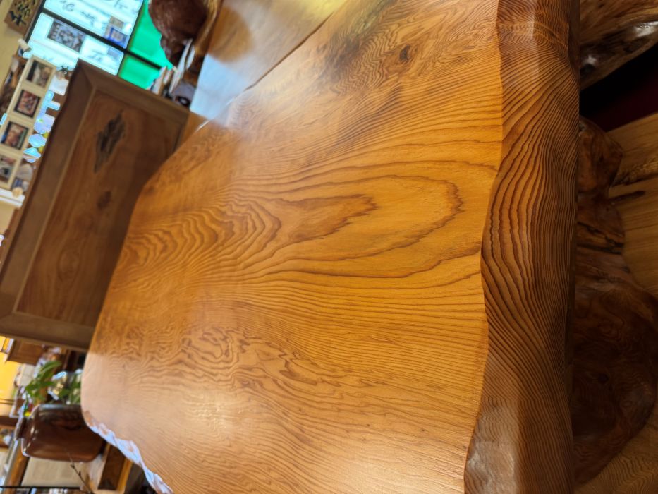 屋久杉良光明杢座卓（テーブル）175 | 屋久杉テーブル | 屋久杉堂