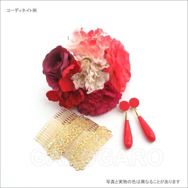 フラメンコ | イヤリング(ピアス) 涙型 色:赤[フラメンコ用][スペイン