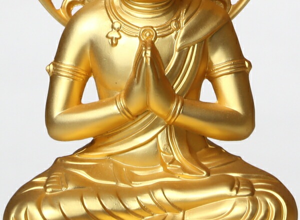 仏像】 普賢菩薩 15.0cm （純金メッキ） | 仏具,仏像(金属製
