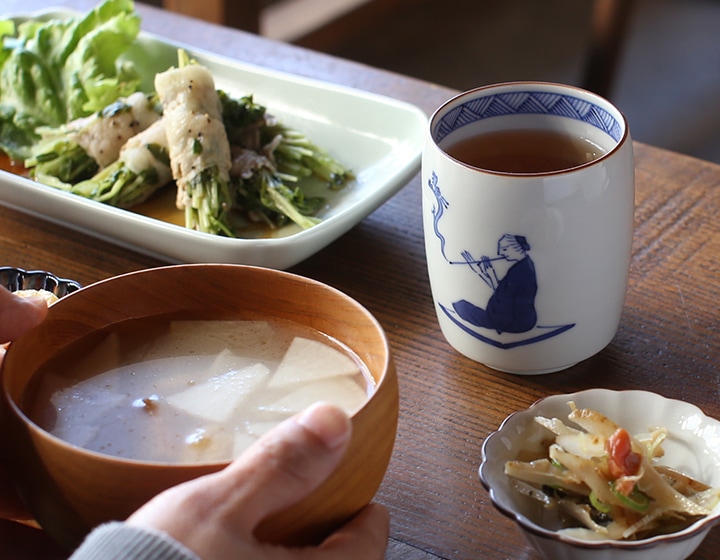 上出長右衛門窯 湯呑 笛吹 昇龍 | メーカー別,か行,上出長右衛門窯