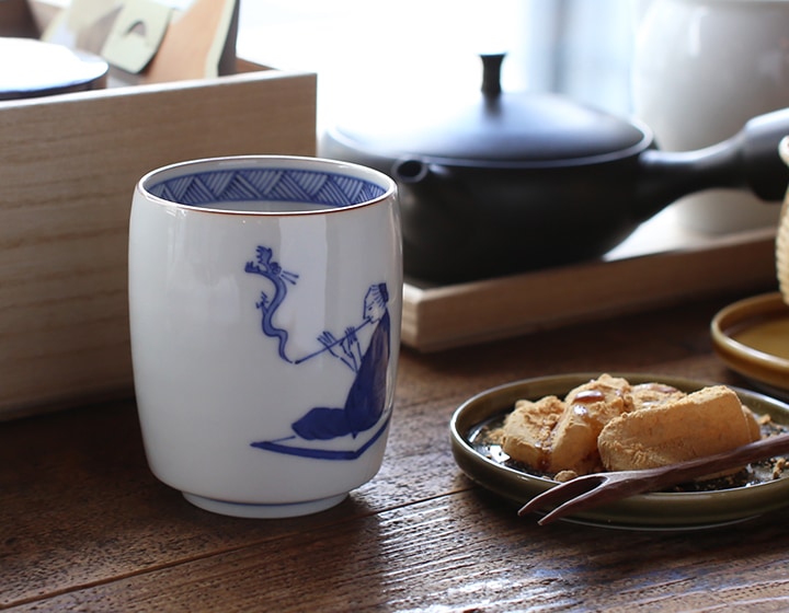 上出長右衛門窯 湯呑 笛吹 昇龍 | メーカー別,か行,上出長右衛門窯