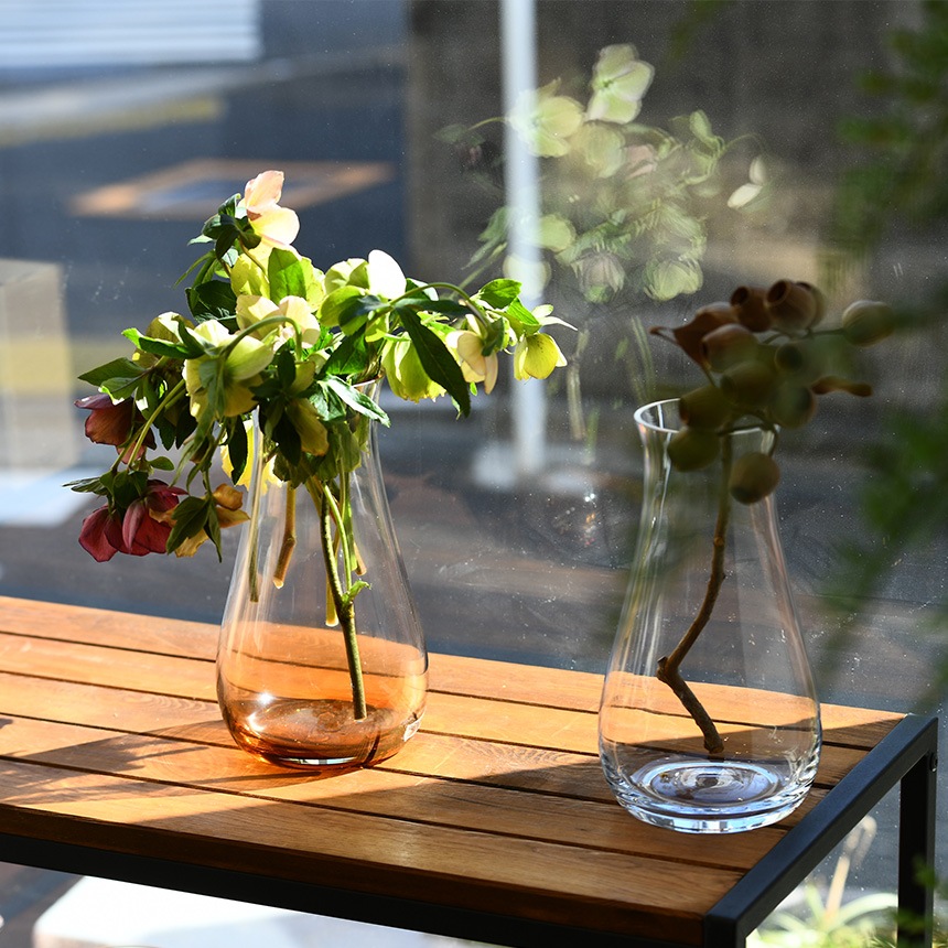 花瓶 ガラス おしゃれ マッツォ L ガラス花瓶 ガラスベース フラワー