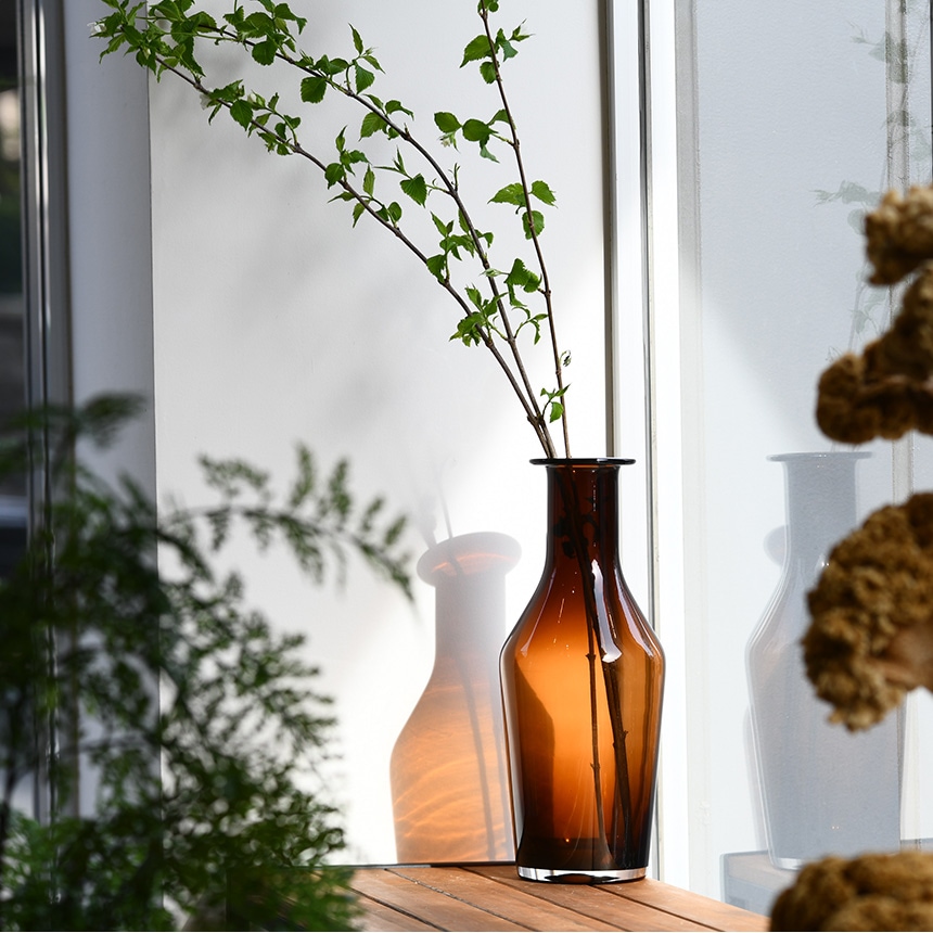 花瓶 ガラス 北欧 おしゃれ ブテリカ L 高さ40cm ガラス花瓶 カラー