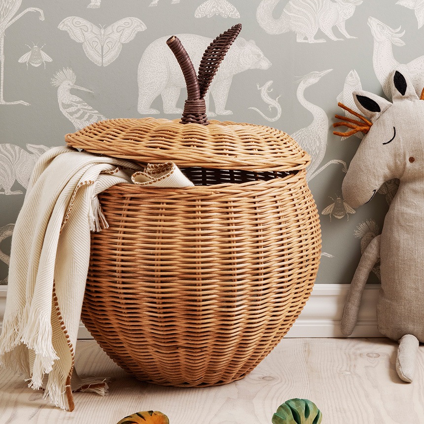 ferm LIVING Apple Braided Storage リンゴのカゴ Lサイズ おしゃれ