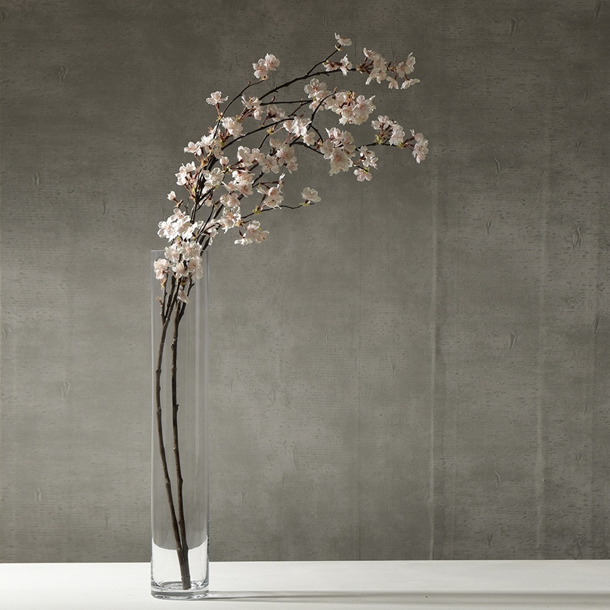 花瓶 ガラス フラワーベース 大きい 円柱 ガラス花瓶 大型 クリア 大型