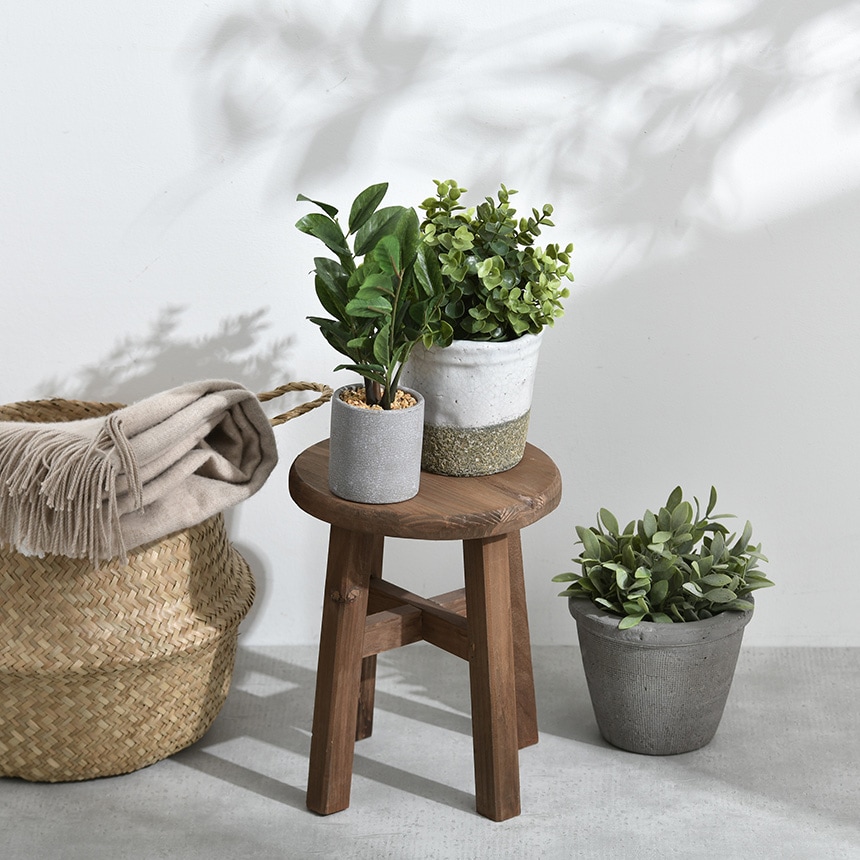 フラワースタンド 木製 高さ 30cm 花台 プランタースタンド ウッド 鉢