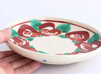 北山 裕 五寸皿（椿葉）｜九谷焼のうつわ｜和食器通販 じろや