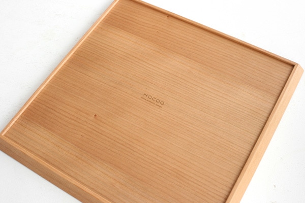 3colors tray スクエアタイプ」積み重ねできる木製トレイ・お盆