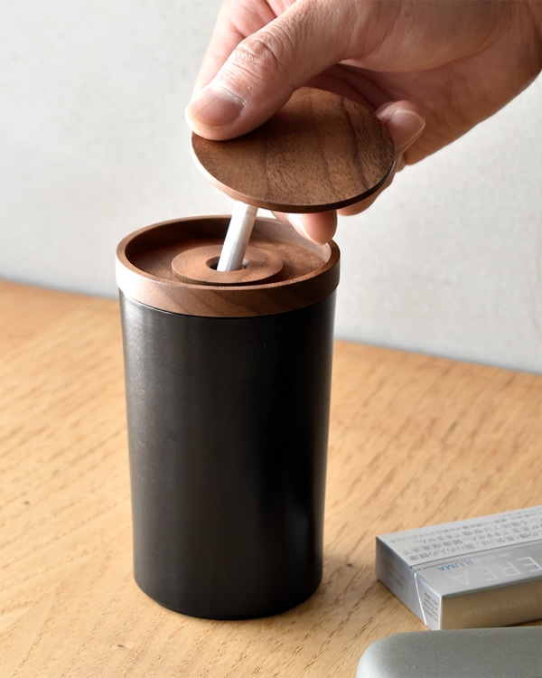 □「HEATSTICKS TRAY」加熱式たばこ専用 木製吸い殻入れ 灰皿 アッシュ