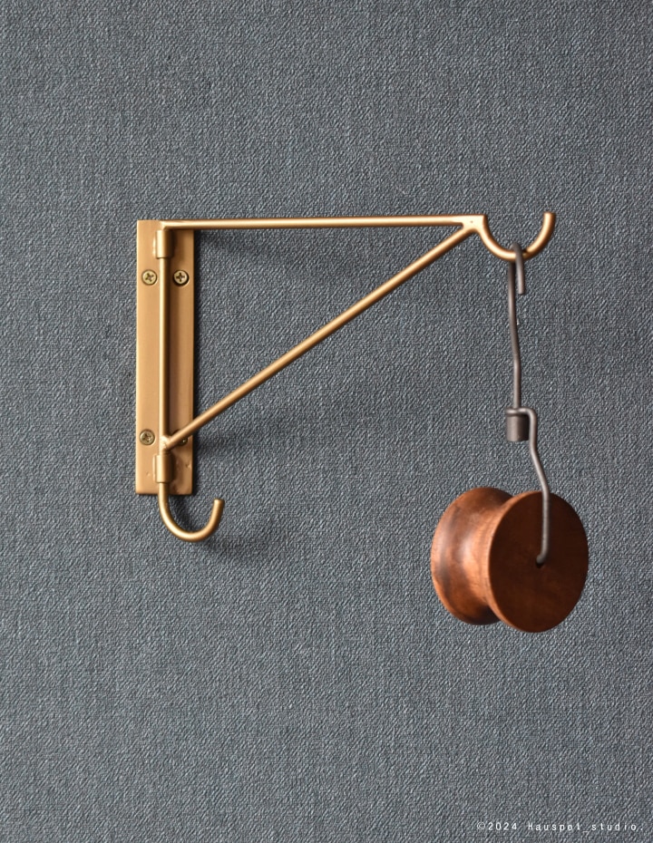 ウォールシェルフ 180度可動式 おしゃれ アイアンスウィングフック