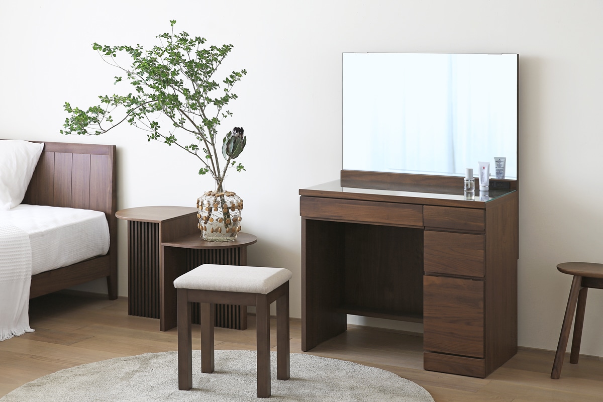 レッチェ 80ドレッサー(椅子つき) WN