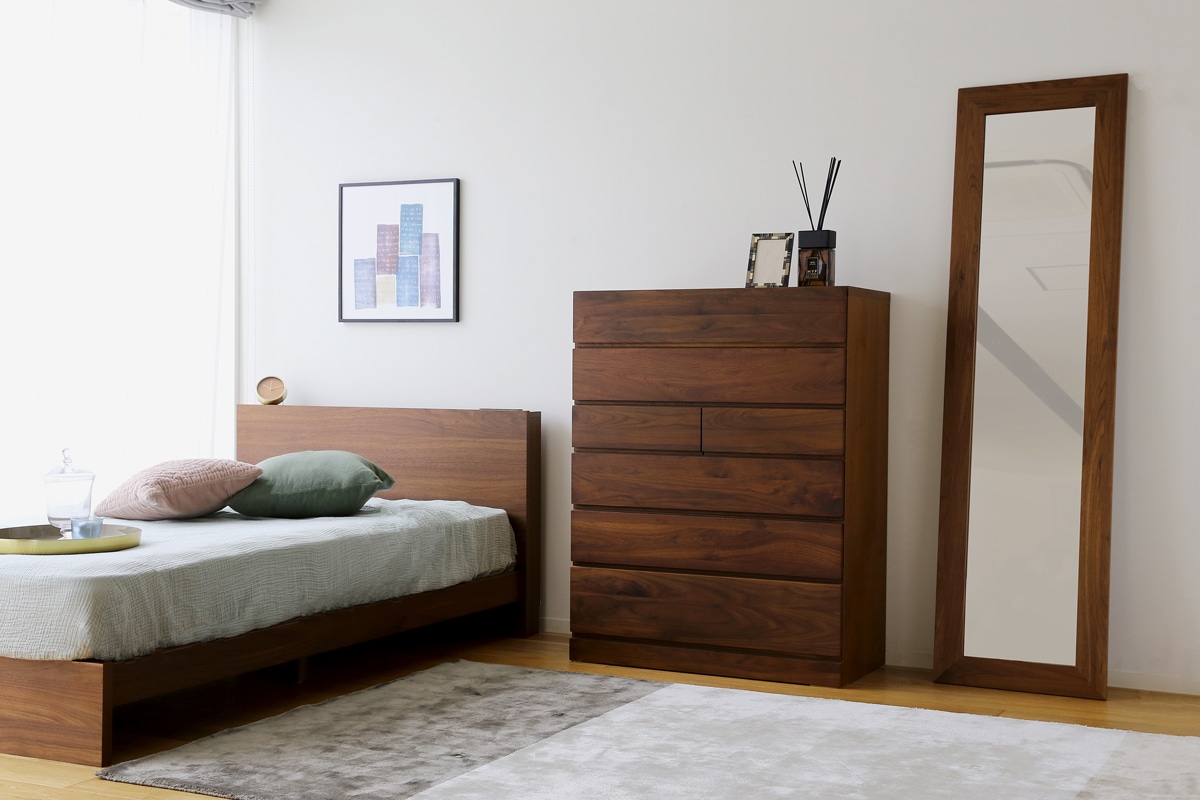 LECCE 120ローチェスト ウォルナット