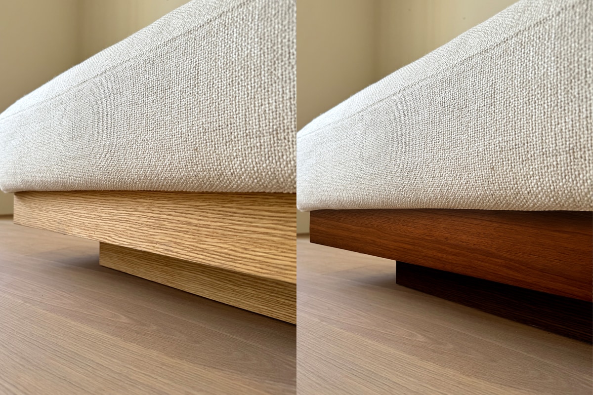 LANA SOFA 1人掛け アイボリー オーク/ウォルナット