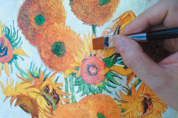 ルノワール 「菊の花束」 4号 立体複製名画 【5％ポイント還元中