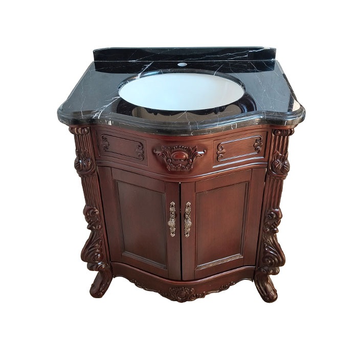 限定2台】洗面化粧台 W750×D540×H870 黒 ブラック｜ 品番INK-0501100H