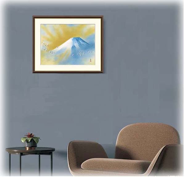 絵画 横山大観 （よこやまたいかん）・ 霊峰飛鶴 （れいほうひかく