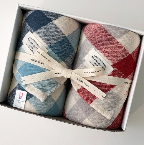 ブロックチェックギフトセット（フェイスタオル×2） | Gift | | 今治
