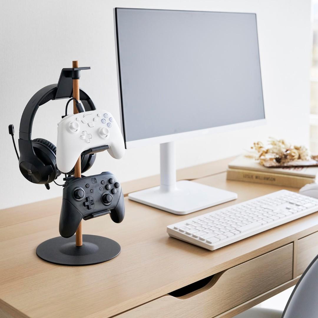 tower】 置台が動くゲームコントローラー収納ラック｜リビング用品