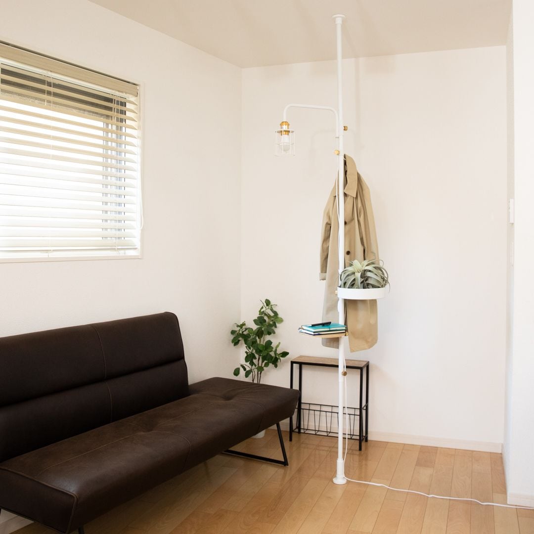 DRAW A LINE】 003 Tension Rod C ホワイト｜リビング用品,DIY