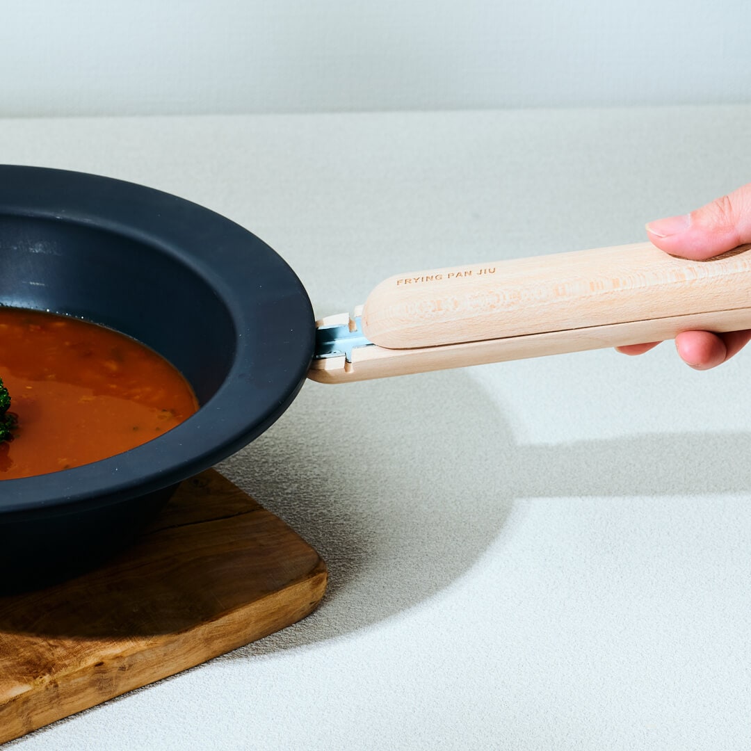 FRYING PAN JIU】 M 深型 ハンドルセット ビーチ｜キッチン用品,鍋