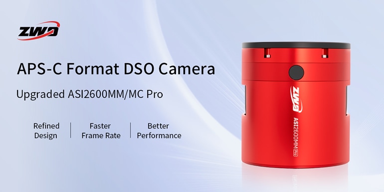 ZWO NEW ASI 2600MC Pro（DDR3バッファメモリ内蔵/カラー/冷却モデル