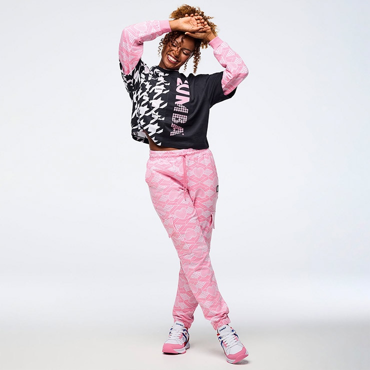 ZUMBA ズンバ 正規品 ウェア レディース パンツ カーゴパンツ 総柄