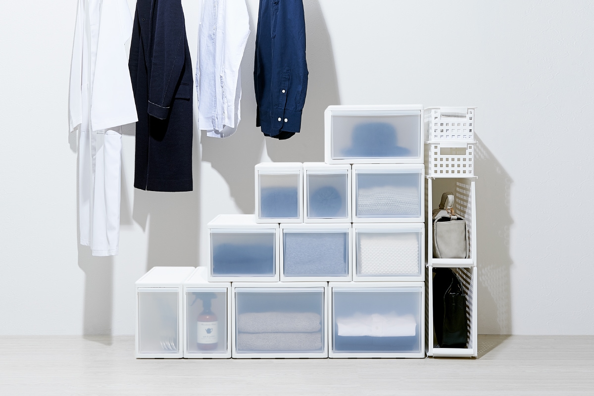 組み合わせて使える収納ケース スリムM ベージュ MOS-01L | | 収納