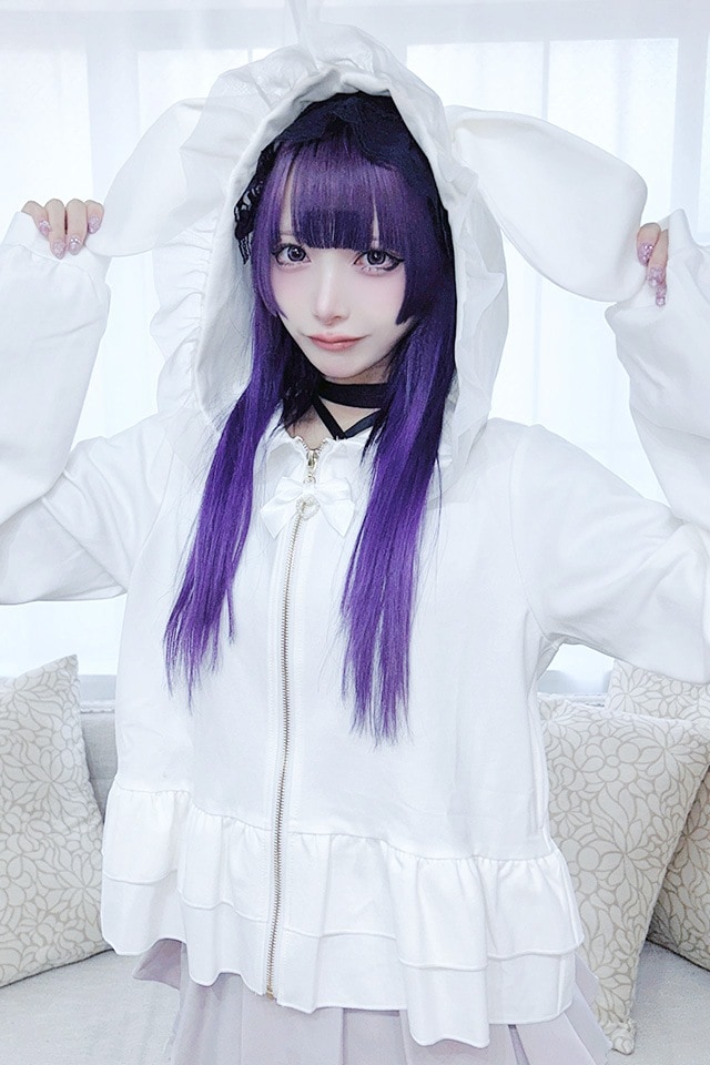 Princess Melody】うさみみショートパーカー - ホワイト size-F | 地雷