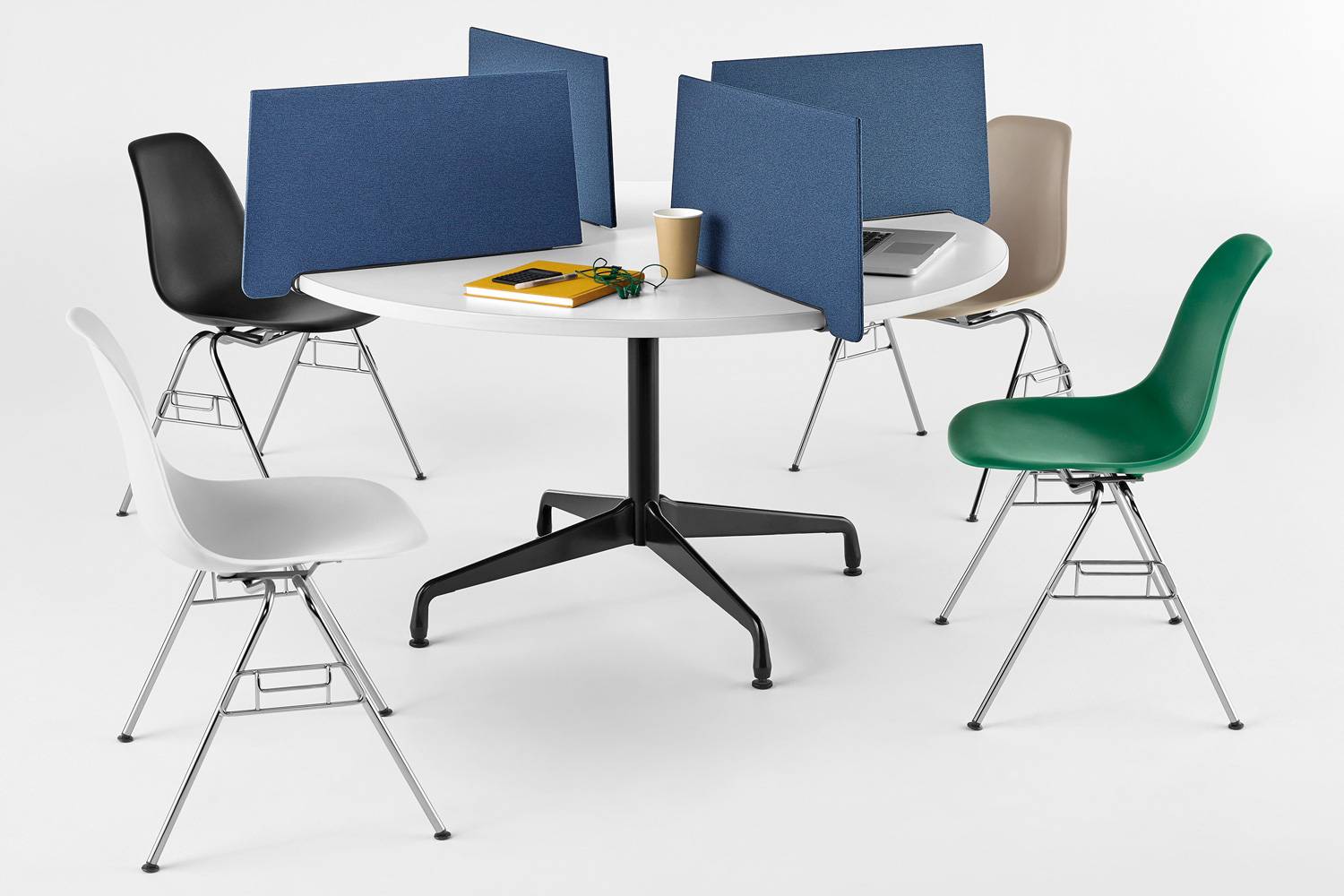 イームズ プラスチックシェルサイドチェア スタッキングベース DSSの