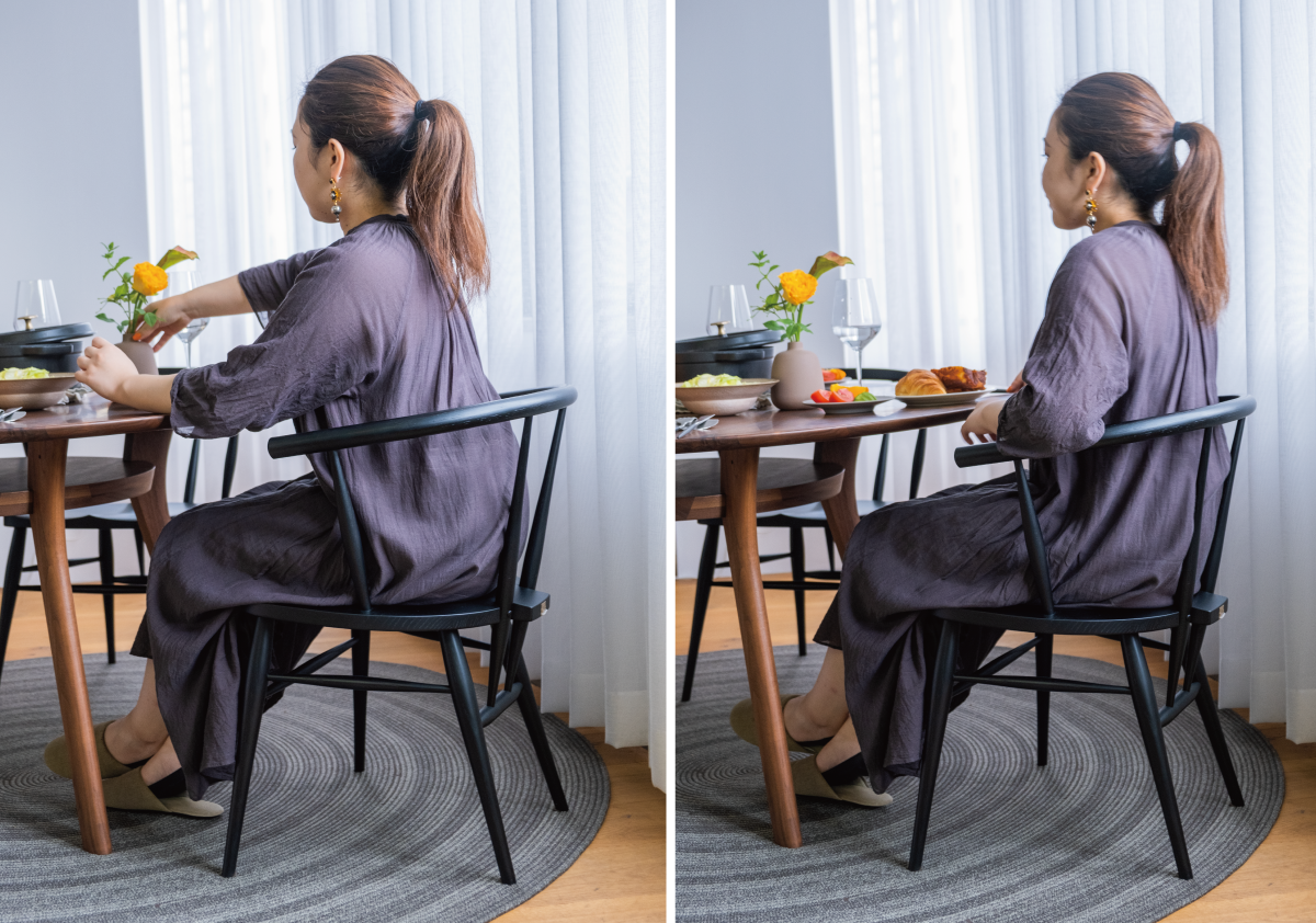 カフェチェア/椅子 オーク 着色ウレタン塗装 W512A 【高山ウッド