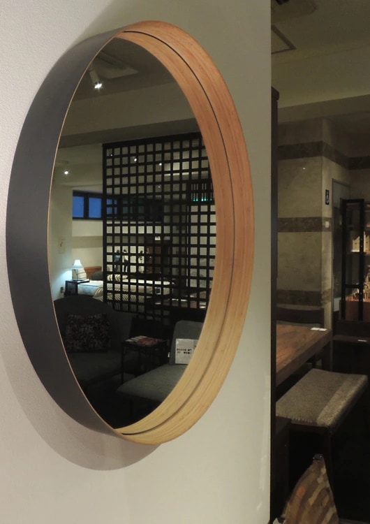 TEORI（テオリ） 壁掛けミラー ZERO(ゼロミラー） Lサイズ 直径58cm