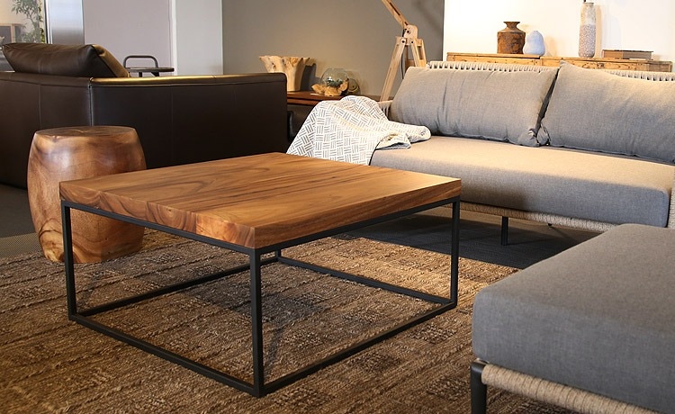 センターテーブル ZADA(ザダ) ローテーブル モンキーポッド無垢材